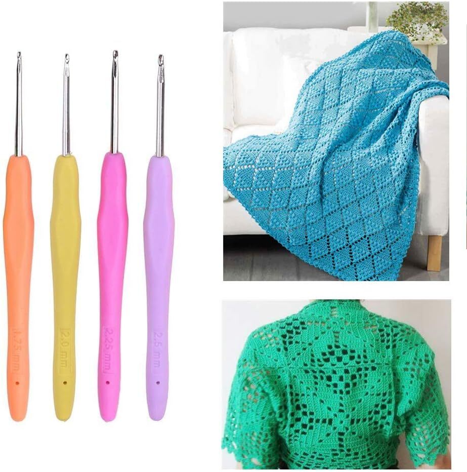 10pcs Small Size Lace Crochet Hooks 0.5~2.75mm, Multicoloured 0.5~2.75mm