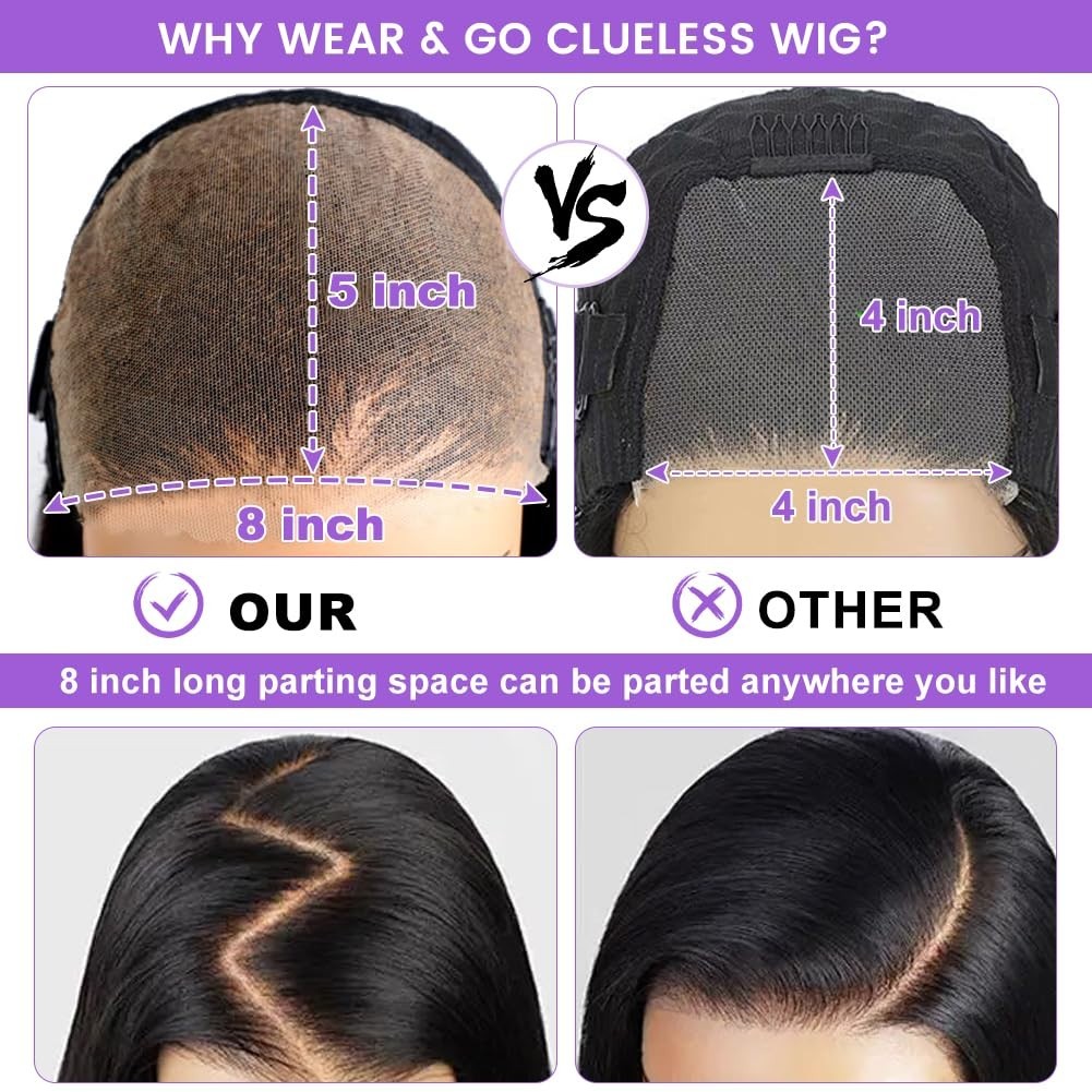 Glueless Lace Front Wig 32″ Body Wave, 180% Density, HD Lace, Pre-Cut for Beginn