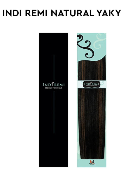 INDI REMI Premium Virgin Hair – Natural Yaky Straight Human Hair Weave