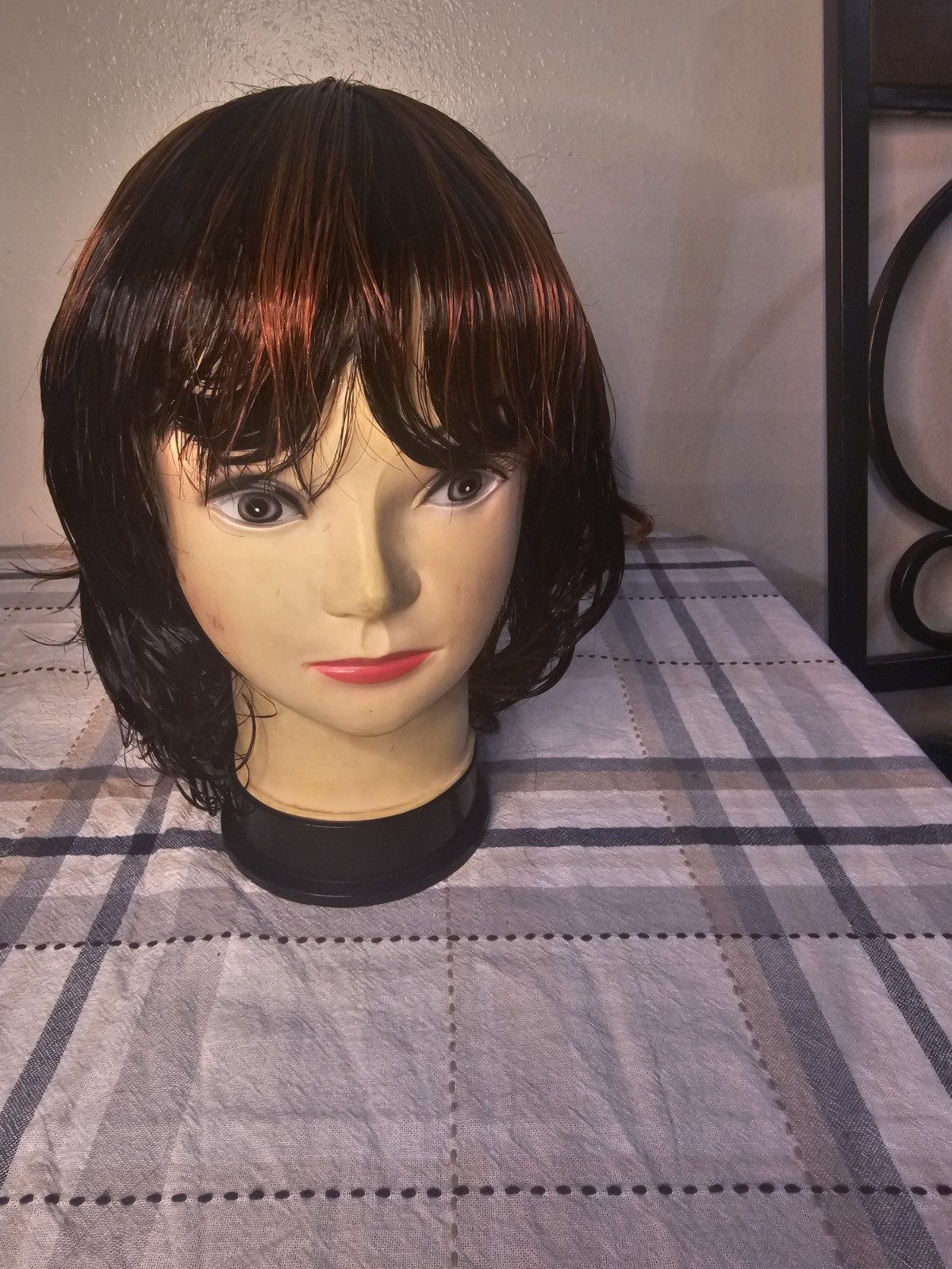Bob Indonesia 100%HumanHair Wig Full Machine made No Lace