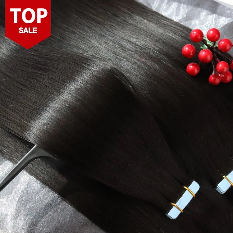 Tape Ins Raw Cambodian Hair Body Wave, Straight, Kinky