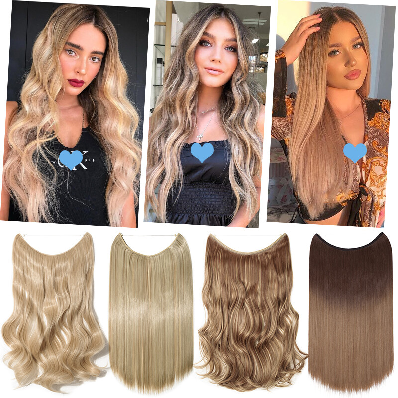 Hidden Invisible Wire In One Piece 100% Real As Human Hair Extensions Nano Rings