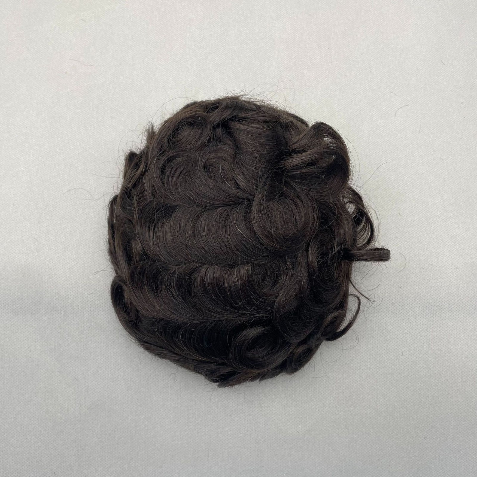 Blonde Thin skin 10×8″ Base Size Human Hair Pieces Replacement System For Men