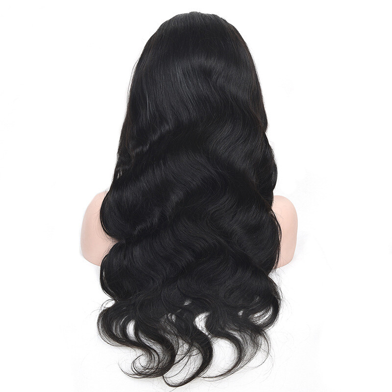 T-part 4*1 Lace Wig Brazilian 100% Human Hair Natural Color Straight Body Wave