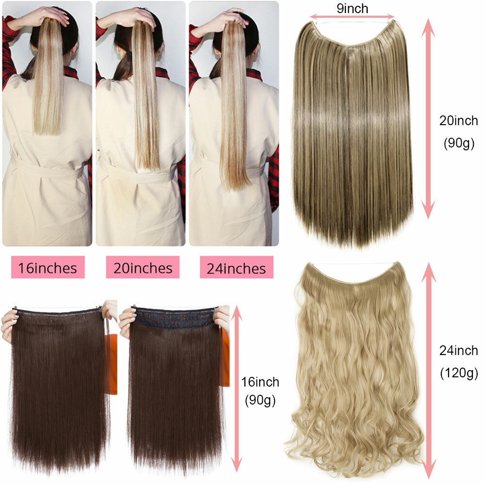 100% Natural Secret Head Band 1Pcs Elastic Wire in Hair Extensions as human USA