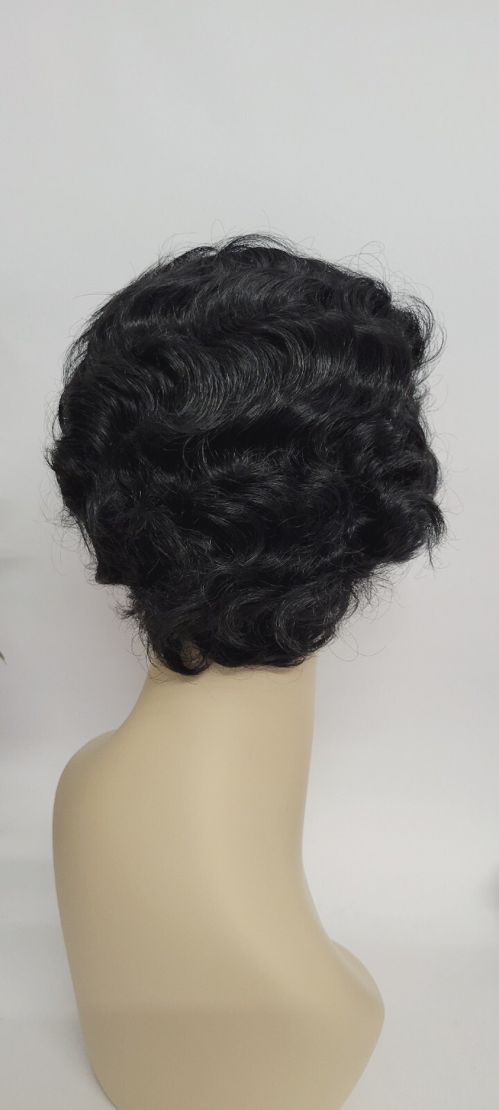 RETRO FINGER WAVE SHORT WIG BLACK 80’S COSPLAY- MAGIC TOUCH PREMIUM SYNTHETIC