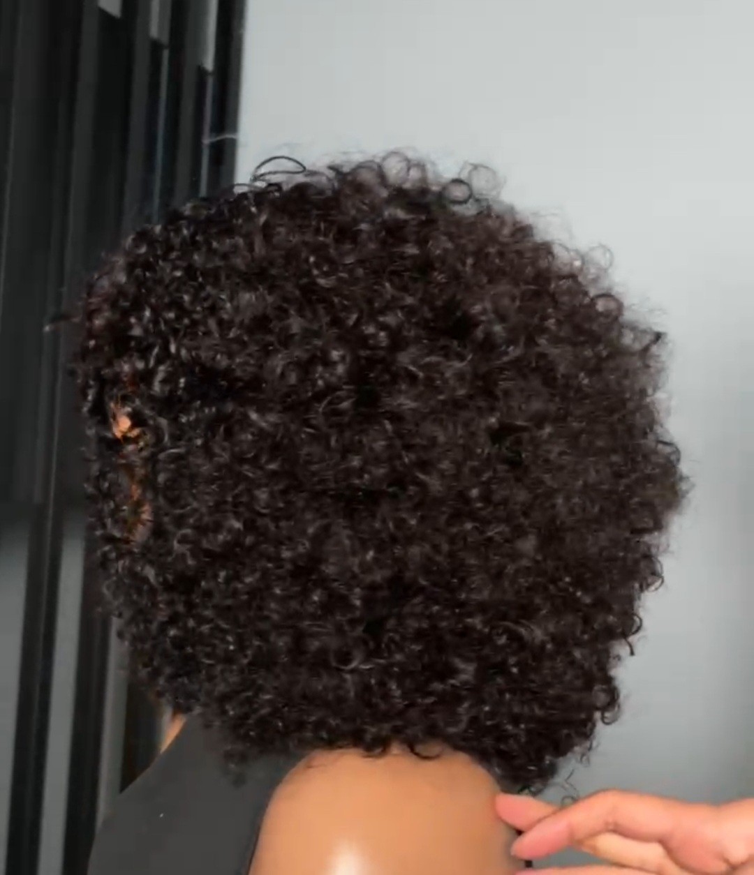 100% Vietnamese Human Hair, SDD Pixie Curls with Bangs. 200% Density.