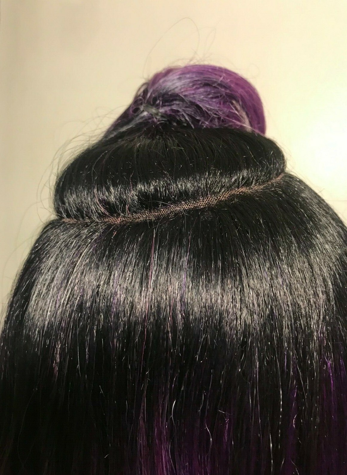 NWT Sis Hand Tied Full Circle Part Long Curly Multi Color Ombre Lace Front