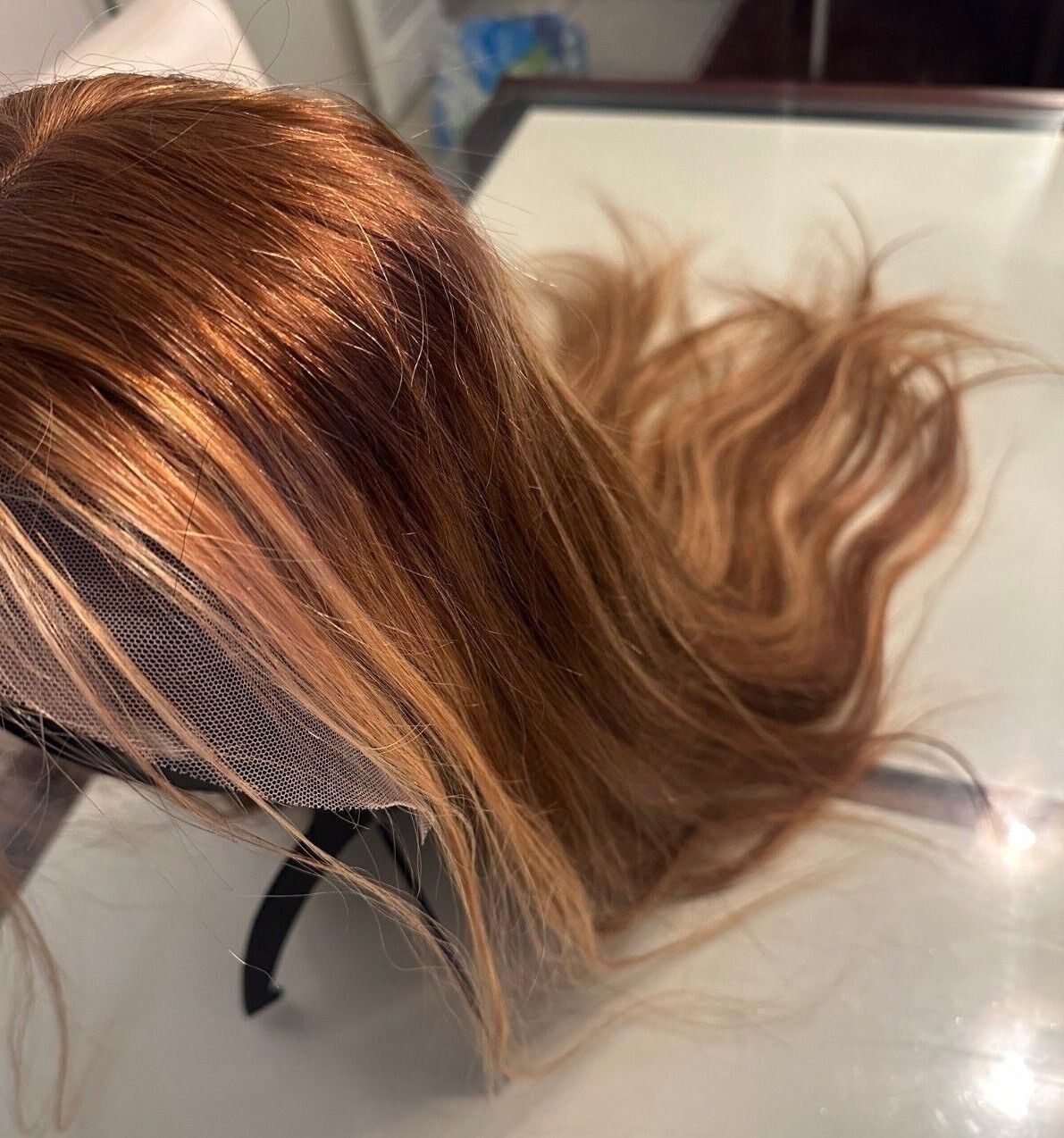 Straight Blonde 4/27 Piano Highlight 13X4 HD Lace Front Human Hair Wig 22 inches