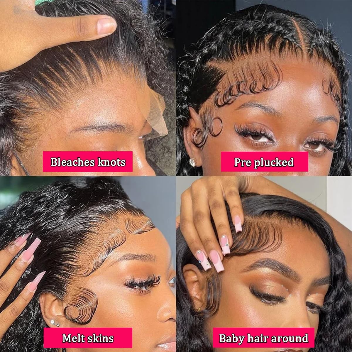 Lovelyworld Deep Wave Lace Front Wigs Human Hair13X4 Hd Deep Curly Lace Frontal