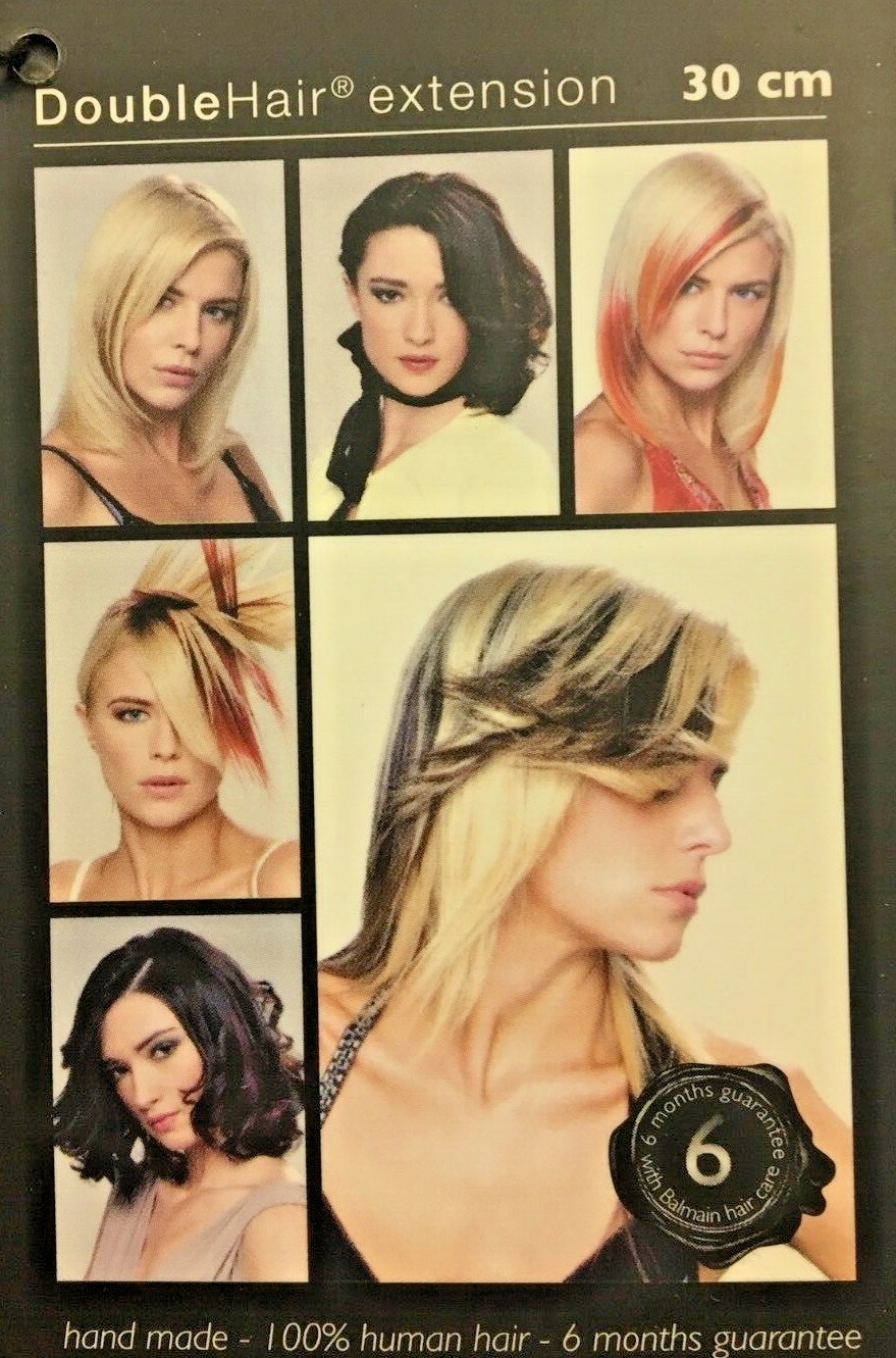 Hair Extension Weft 100% Human Hair 3pcs 12″ Balmain DoubleHair