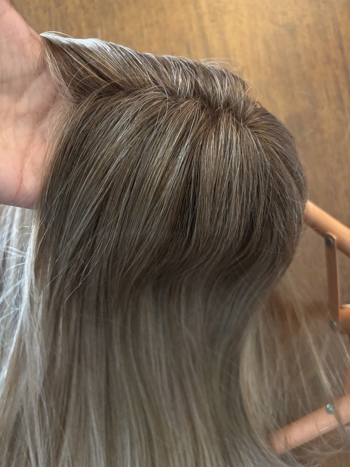 Luxury Lace Front Center Part Synthetic Wig Ash Blonde By Wigs For Every Women