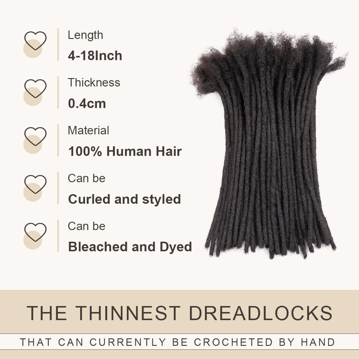 DAIXI 0.4cm Thickness 12 Inch 10 Strands and 0.6 0.8cm 100% Real Human Hair D…