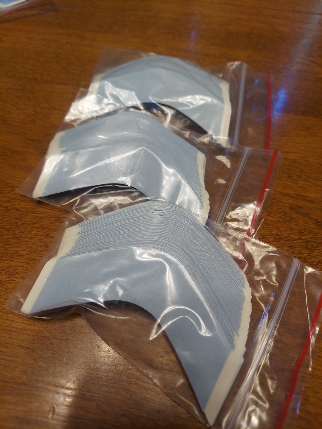 LACE FRONT AA CONTOUR DOUBLE SIDED TAPE BLUE LINER DULL~ WIG 105 PCS (3 Packs)