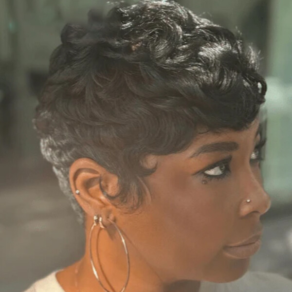 No Lace Short Pixie Cut Wig Brazilian Human Hair Wigs Wave Soft Natural Wig US