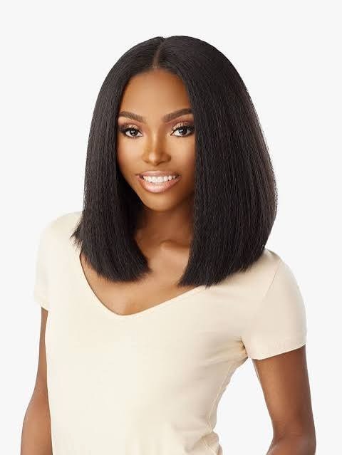 Sensationnel Kinky Edges 13×6 HD Lace Wig – Kinky Bob 14″ Color #2