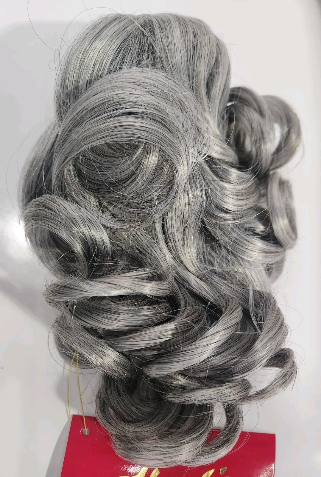 Curly Synthetic Hair PONYTAIL CLAW CLIP Dawn #51 Gray