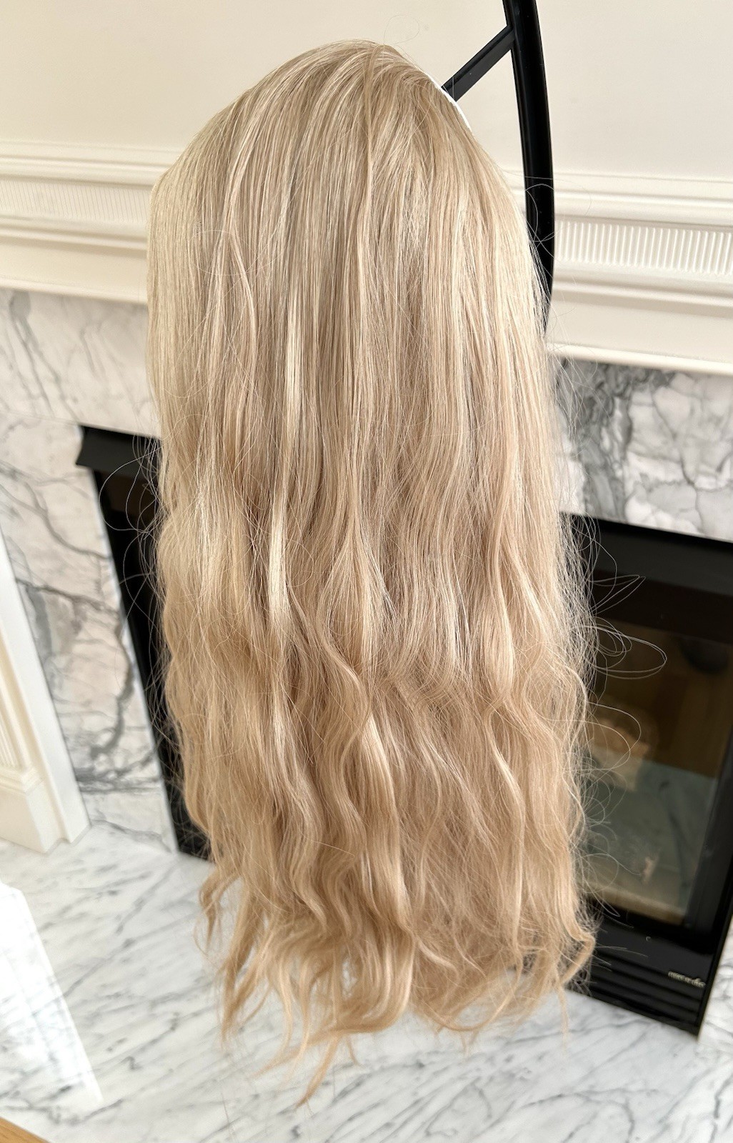 Long Wavy Soft Headband Cap Blonde Synthetic Wig 28” New