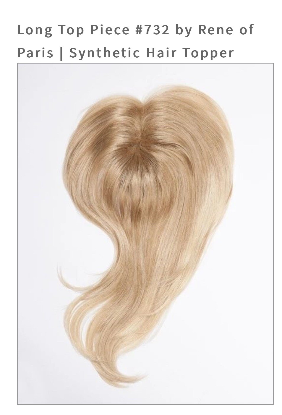 Rene Of Paris Hair Topper – #732 in color Creamy Toffee