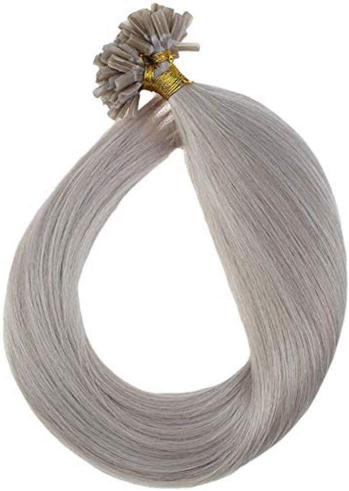Keratin Bonded Nail U Tip Remy Human Hair Extensions Highlight Blonde Thick 100g