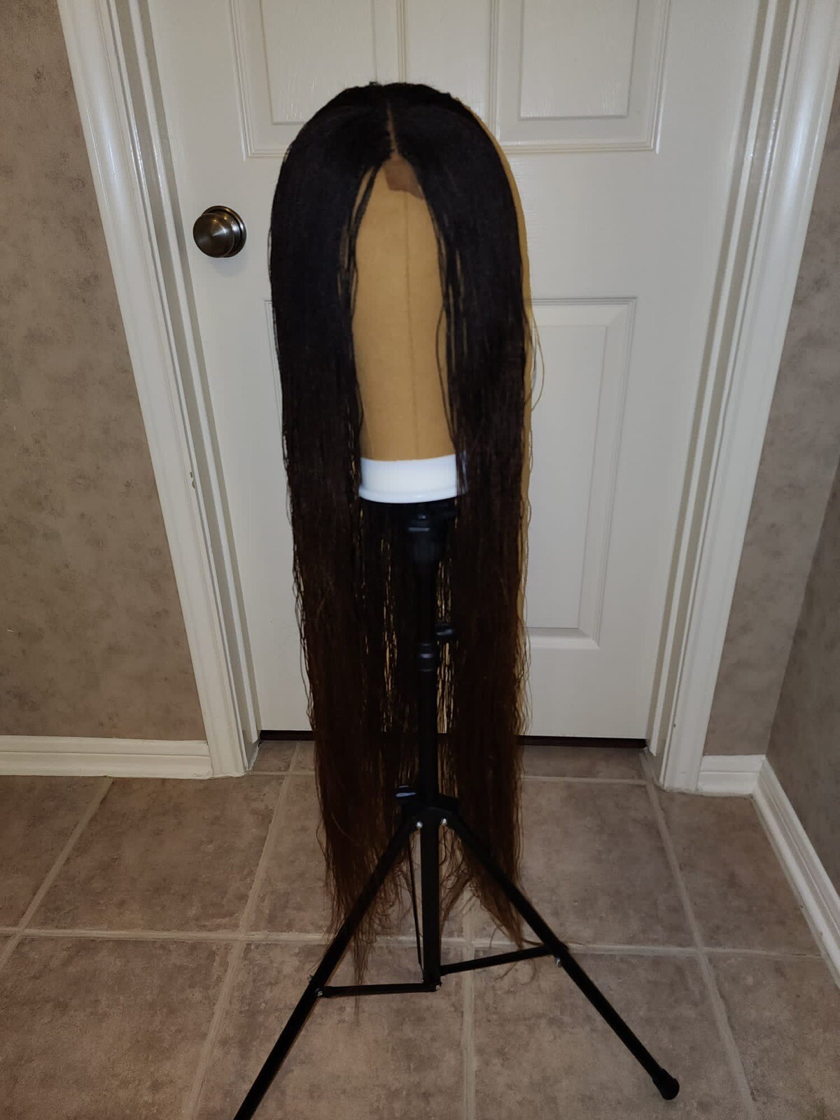 Long Afro Braided Wig Nano Micro Braids Wigs