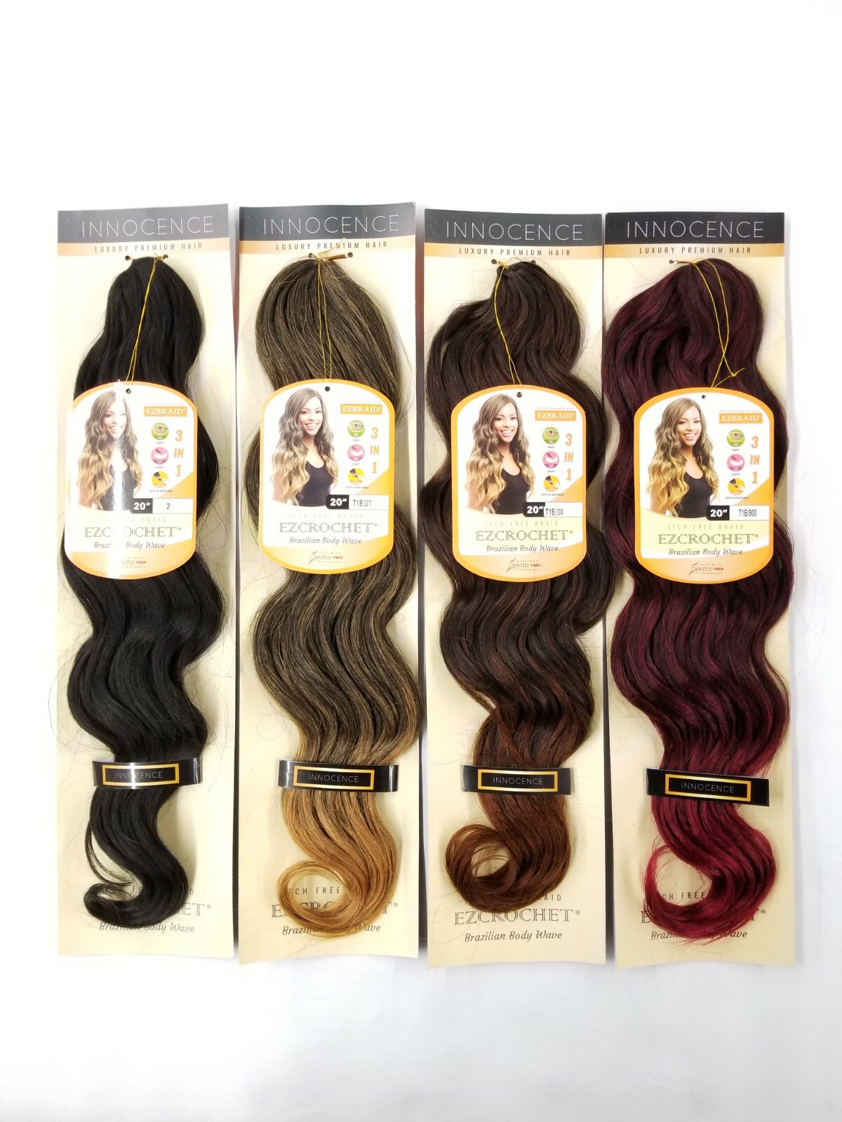 I&I Hair Innocence EZCROCHET Body Wave Crochet Braiding Hair Spectra 20″