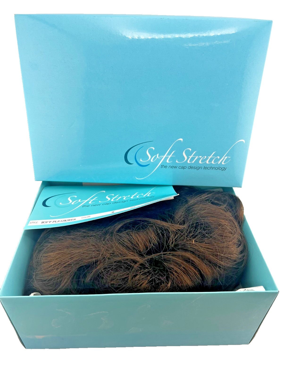 NIB Soft Stretch TWC Wig Soft Pleasures Sz Average Color 8 Brown Brunette Curl