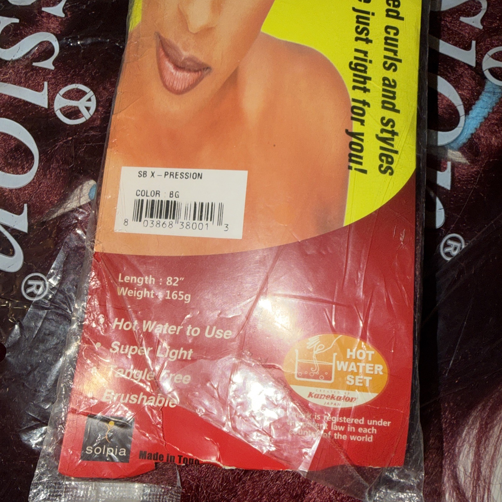 Three Pack Of Expressions Braiding Hair Premium 82 Inch Length Hot Water Set