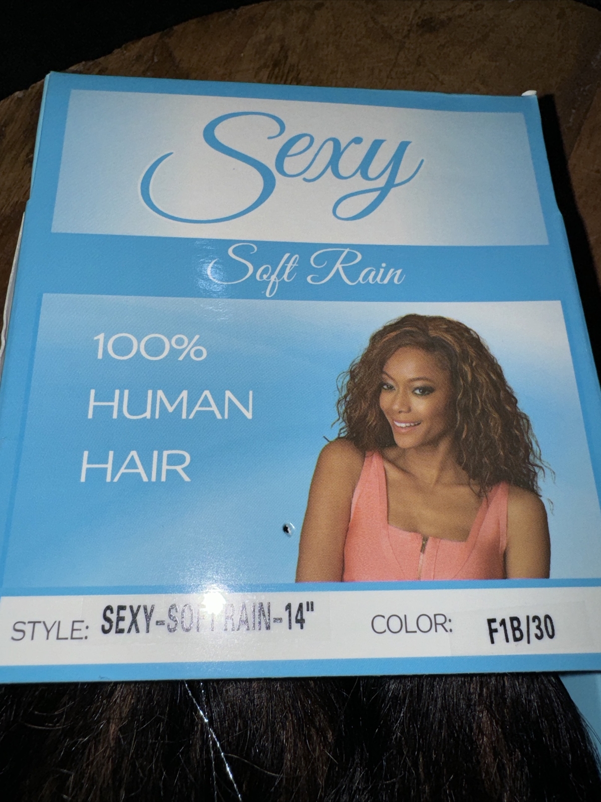 Sexy Soft Rain 100% Comfortable Human Hair 14” WEFT COLOR F1B/30