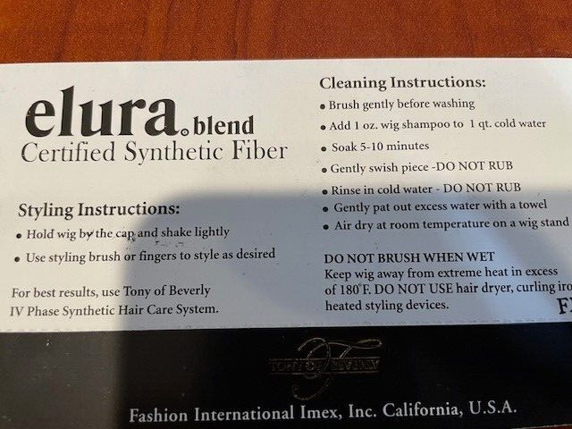 Tony Of Beverly Elura Blend Mono Filament Hair Piece CONCEALER Malibu Blonde NIB