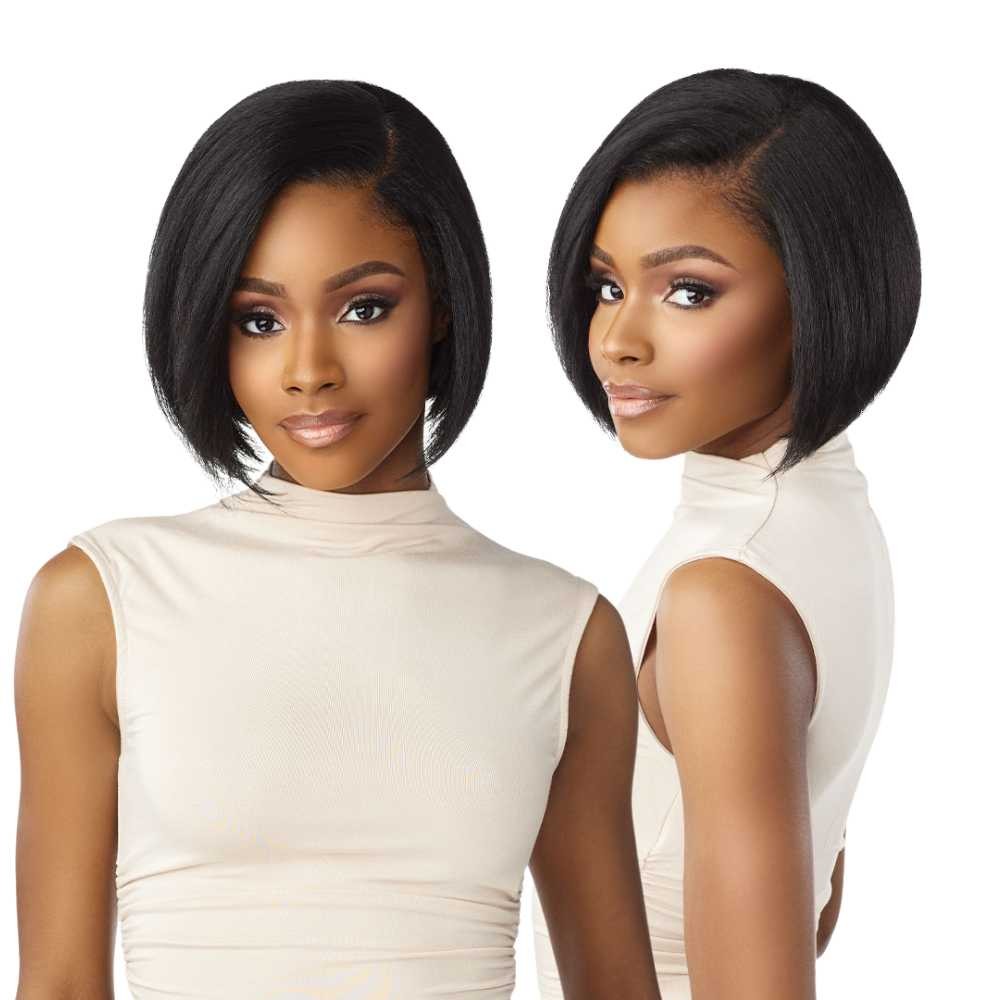 Sensationnel Kinky Edges Synthetic 13×6 HD Lace Wig – Kinky Bob 9″