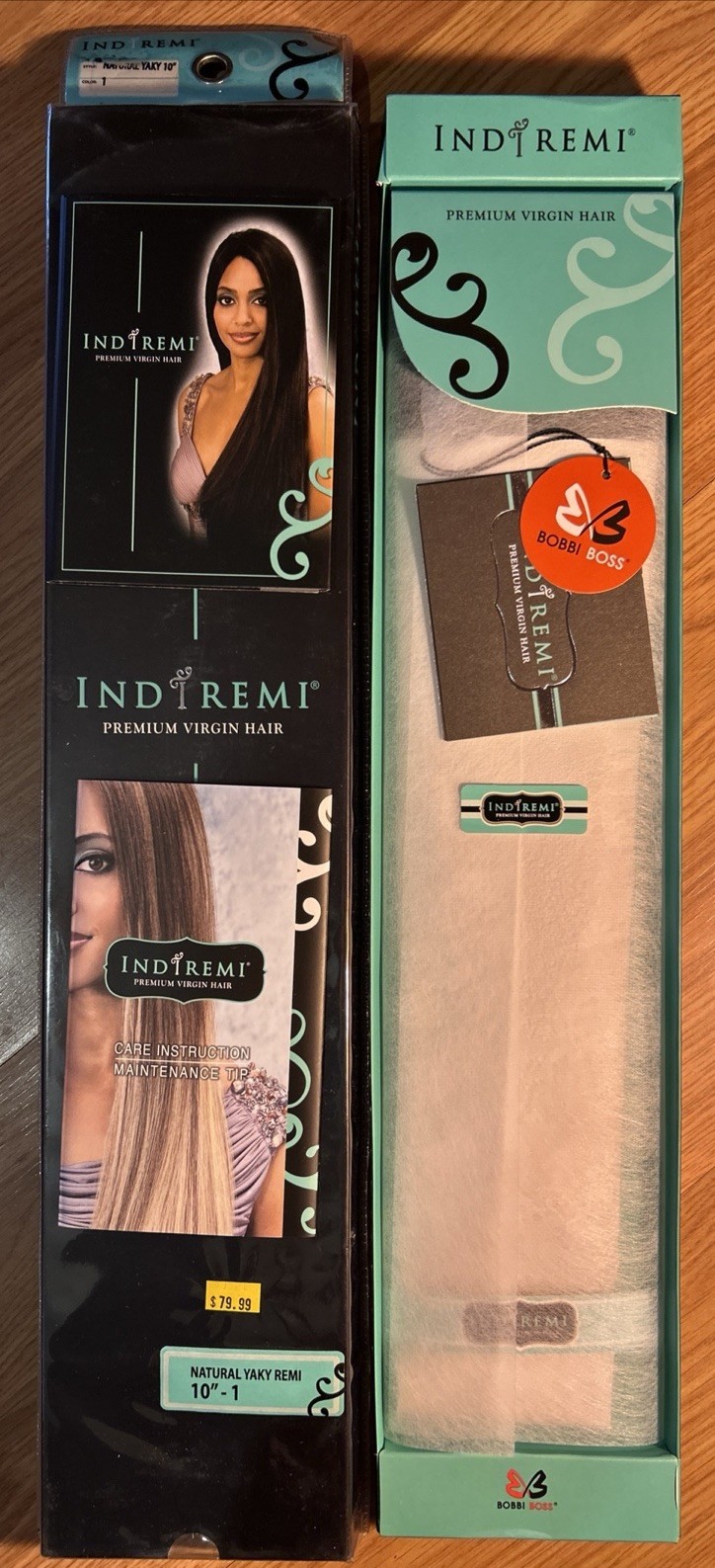 100% Human IndiRemi Human Hair. 10”inch. Color # 1. 1 Pack For $55