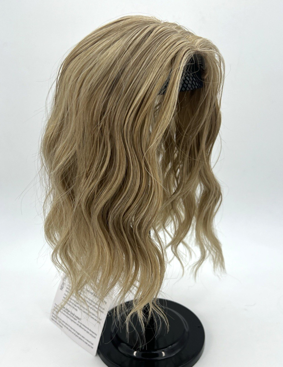 Ash Brown with Highlight Short Wavy 10in Women Premium Hair Topper