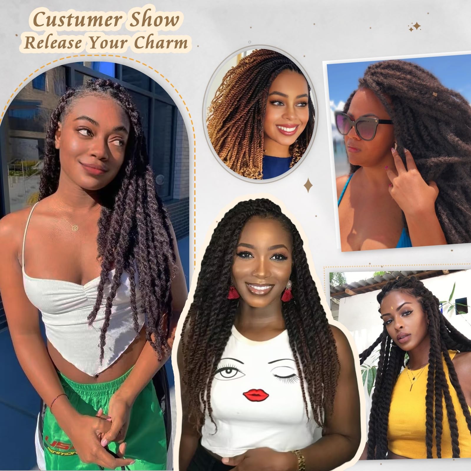 Marley Twist Braiding Hair 24 Inch Marley Twist Hair Ombre Cuban Twist Hair 8 Pa