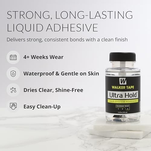 Brush-On Wig Adhesive 3.4 oz Waterproof Clear Liquid Hairpiece Bonding Glue
