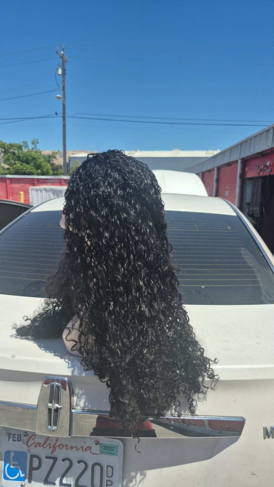 Long HD Transparent Lace Front Wig Blaxk Human Hair Wavy Curls
