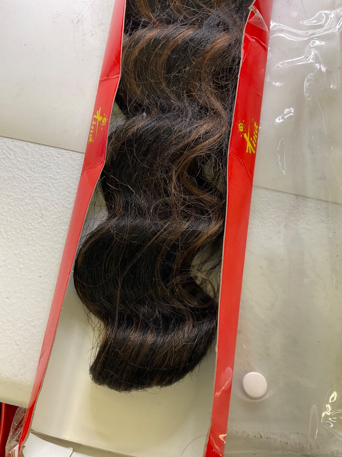 Tina Human Hair Ripple Deep WVG Length: 16″ Color: 1B/30