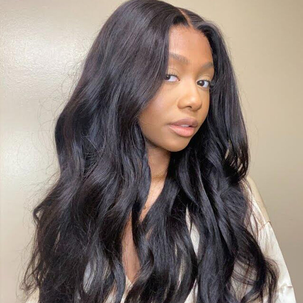 UNice Cambodian Body Wave 4 Bundles Human Hair Extension with Lace Closure Weave
