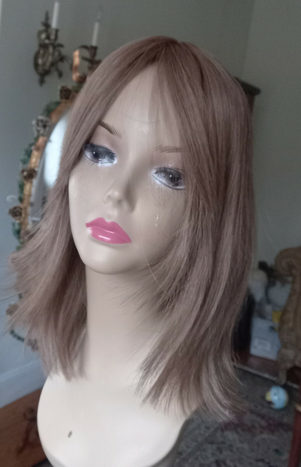 100% HUMAN HAIR LIGHT HONEY BROWN TOPPER SILKTOP 8″*8″ EUROPEAN DIRECTIONAL 15″