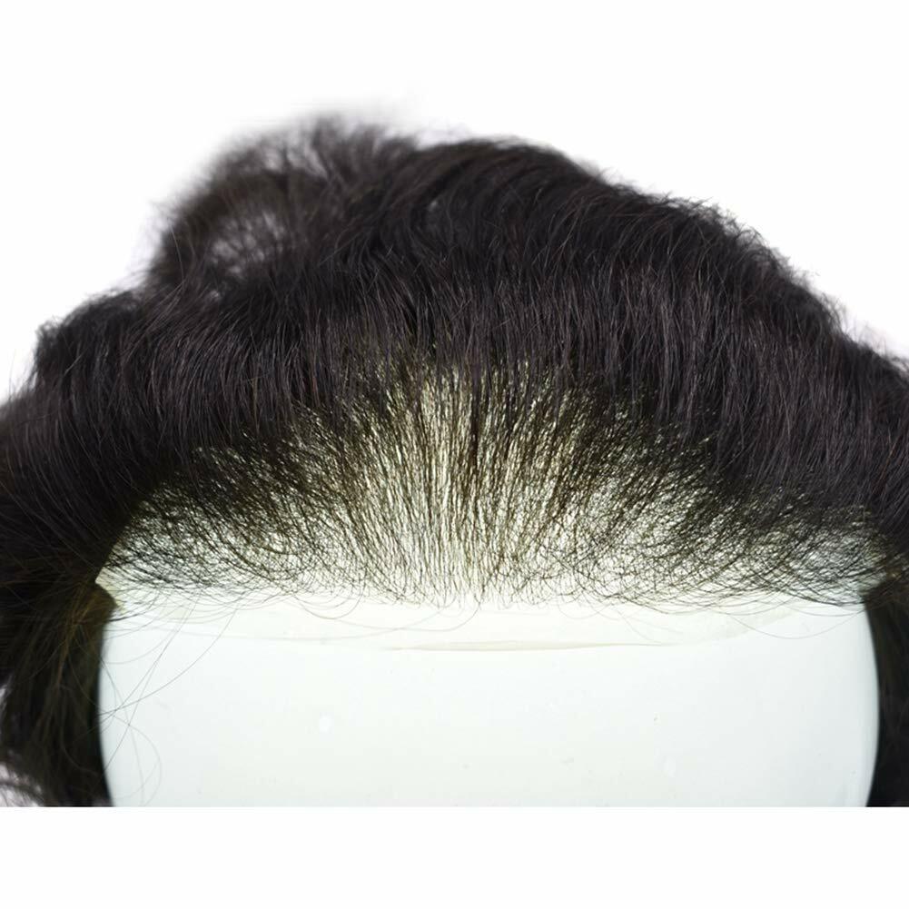 Ultra Thin Skin Mens Toupee Hairpiece Invisible Poly PU Hair Replacement Systems