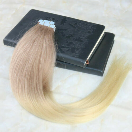 12A RUSSIAN TAPE IN HAIR Extensions 18#/613# BALAYAGE OMBRE 40Pcs 100g STRAIGHT
