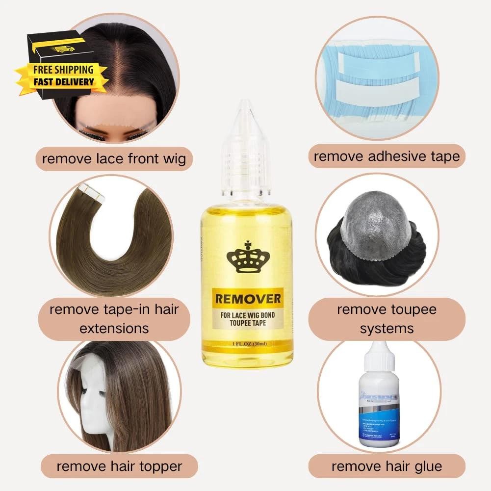 Tape in Extension Remover for Hair Extension Hair Glue Remover Tape Gentle &
