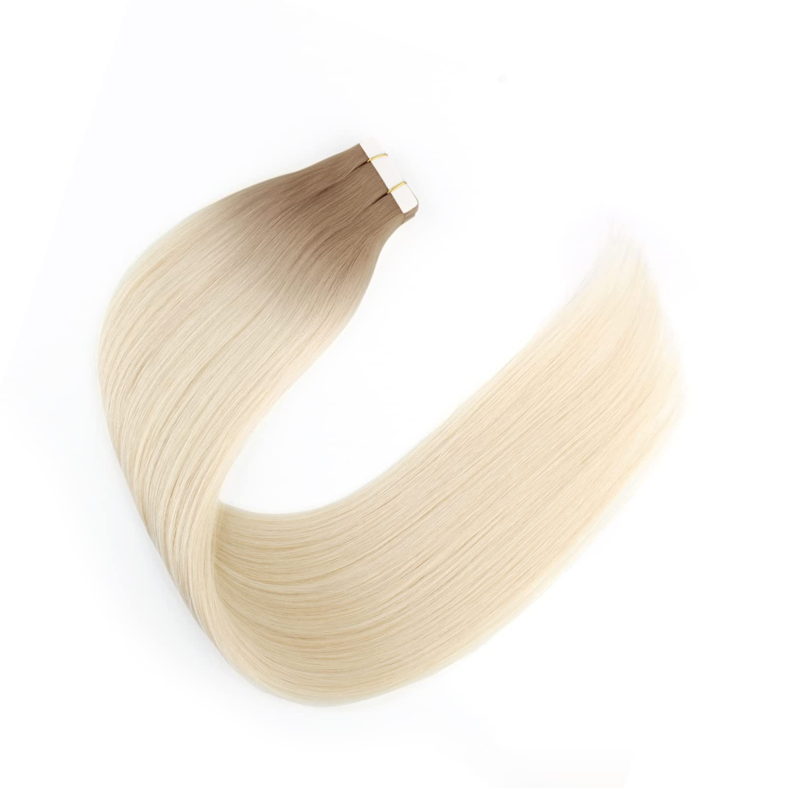 Sixstarhair 20 Piece Tape-In Hair Extensions – Ombre Rooted Chestnut Brown To