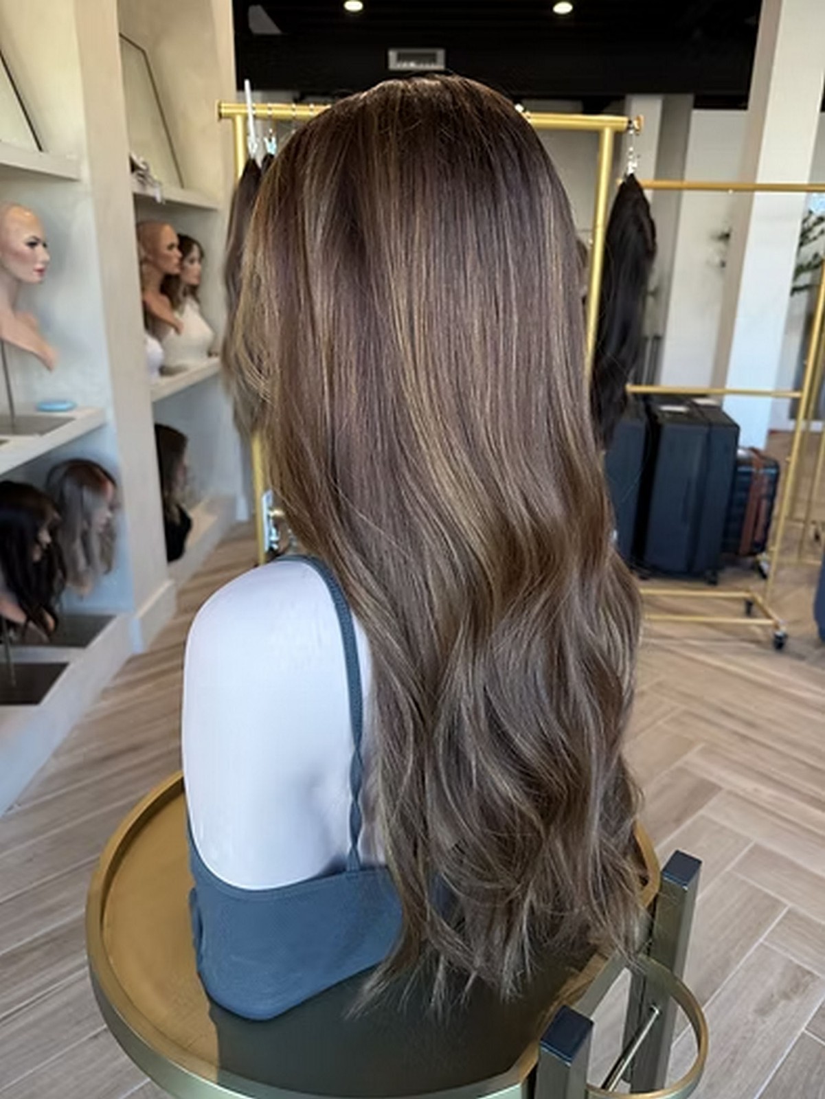 Honey Brown Highlights Lace Front Human Hair Wig for Women Preplucked Hairline