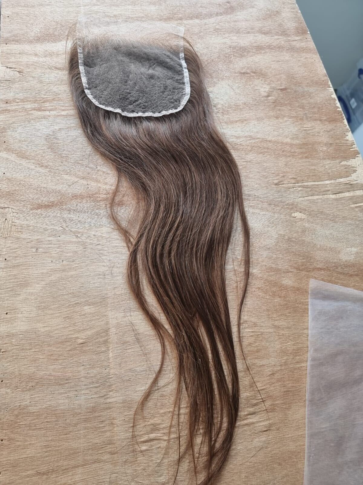 12A 16INCH HD LACE 6X6 CHESTNUT BROWN COLOR 4# BRAZILIAN HUMAN HAIR STRAIGHT 90g