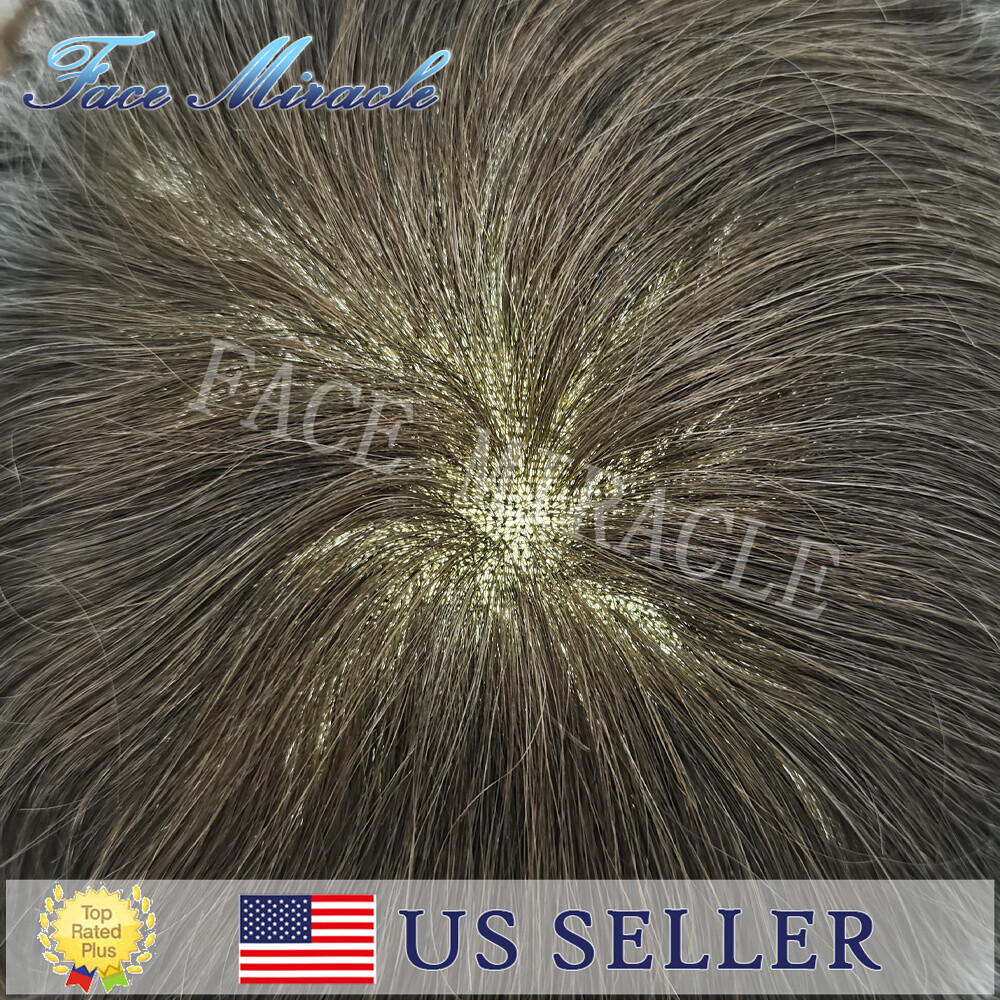 French Lace Hair System for Man Thin Skin Around Toupee for Men Human Hair Piece