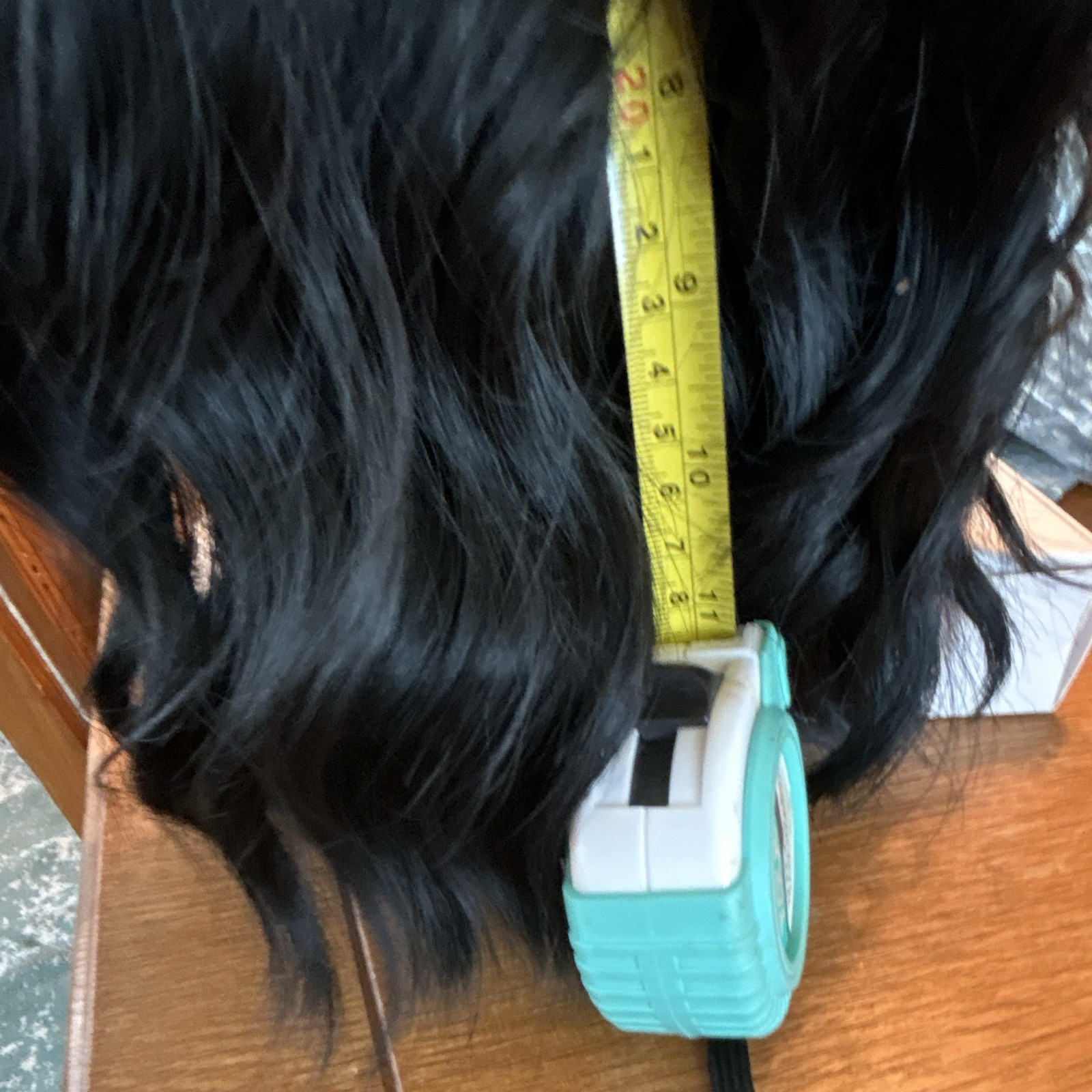 Elfairy 2 Black Wavy Clip-In Wig with Bangs, Classic Cap, Adjustable Strap