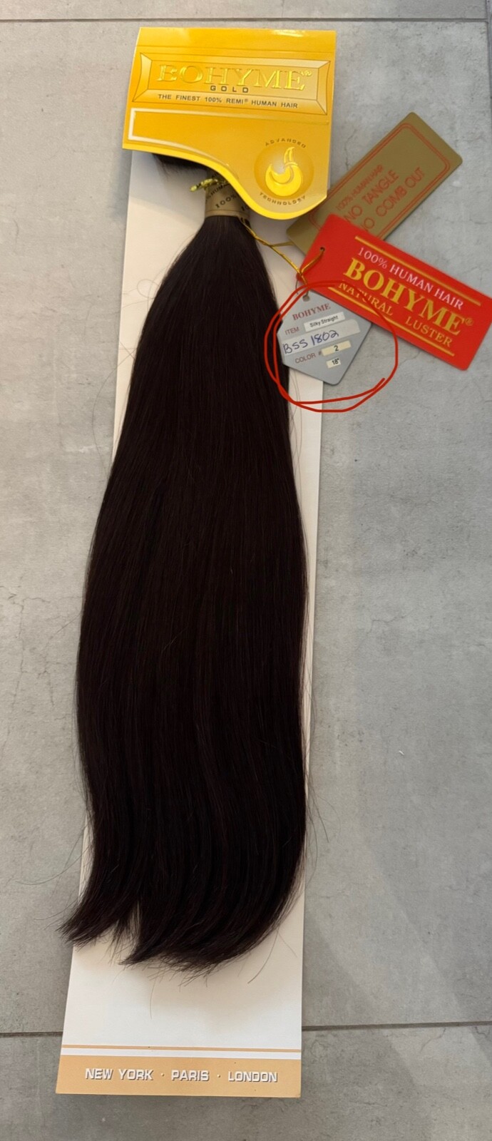 Bohyme Gold 100% Remi Human Hair silky straight 18″ #2