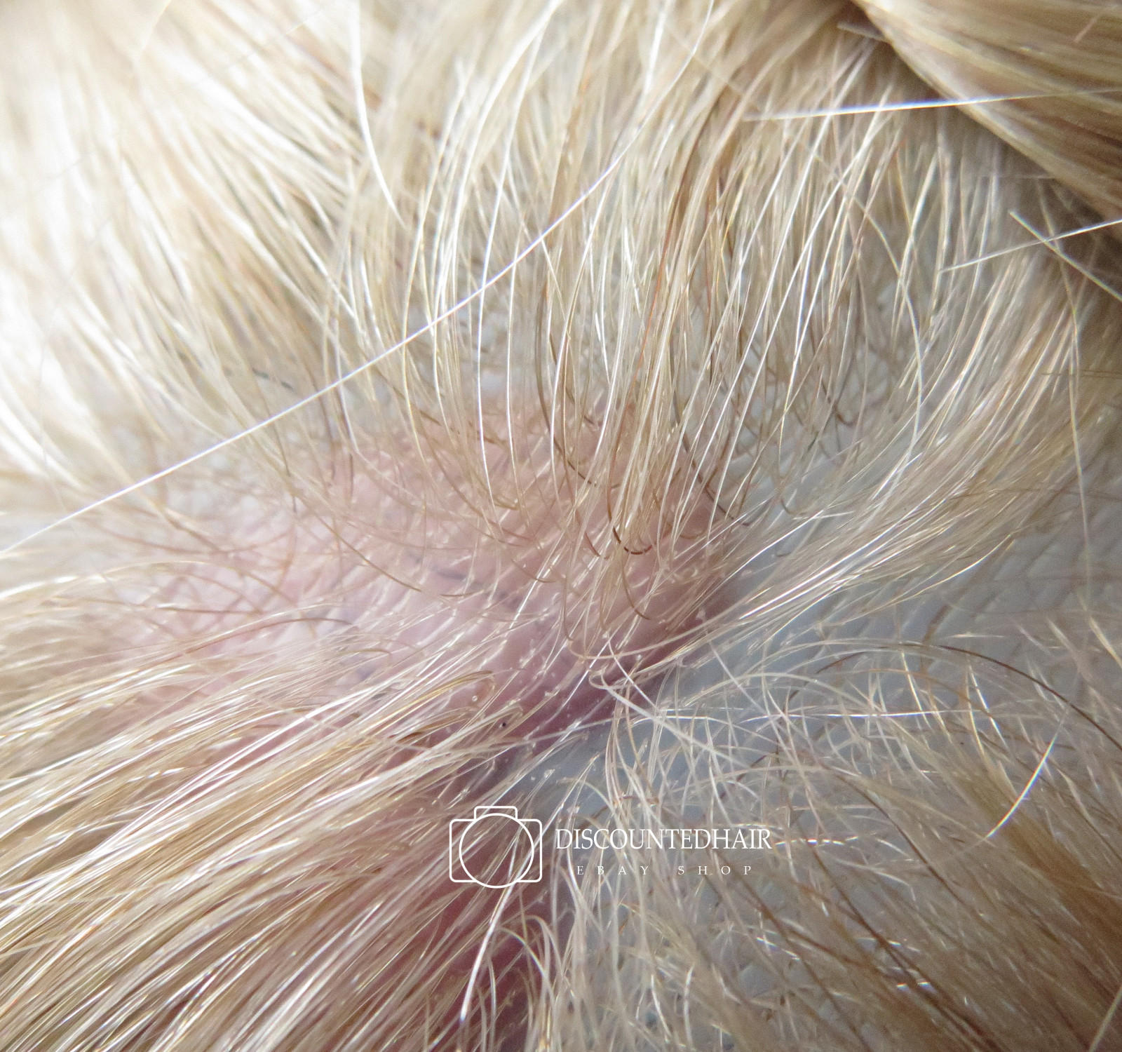 Super Natural Hair Replacement System V-loop Toupee Micro Thin Skin Unit #22R