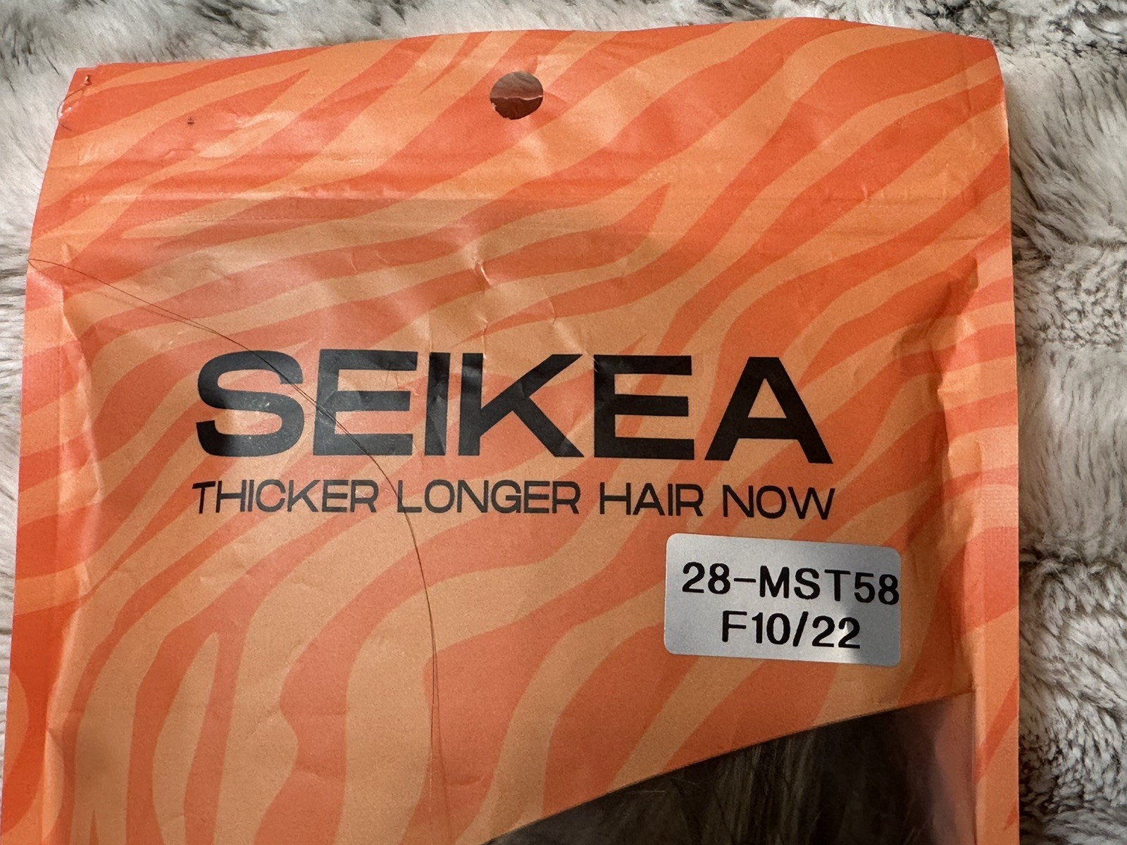 Seikea ExtensionStraight Ponytail Hair Synthetic Used Good Condition Blonde Mix